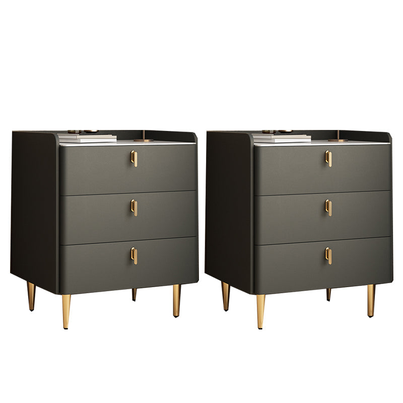 Moderno de almacenamiento de la mesa de la noche de piedra Noche de almacenamiento con piernas