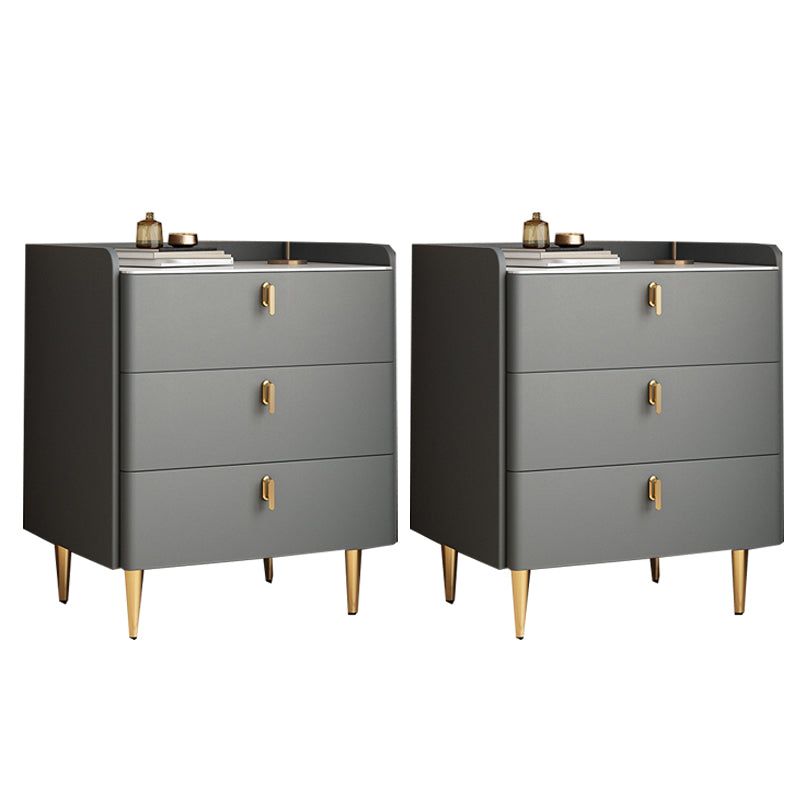 Moderno de almacenamiento de la mesa de la noche de piedra Noche de almacenamiento con piernas