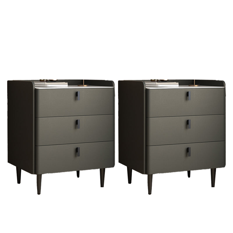 Moderno de almacenamiento de la mesa de la noche de piedra Noche de almacenamiento con piernas