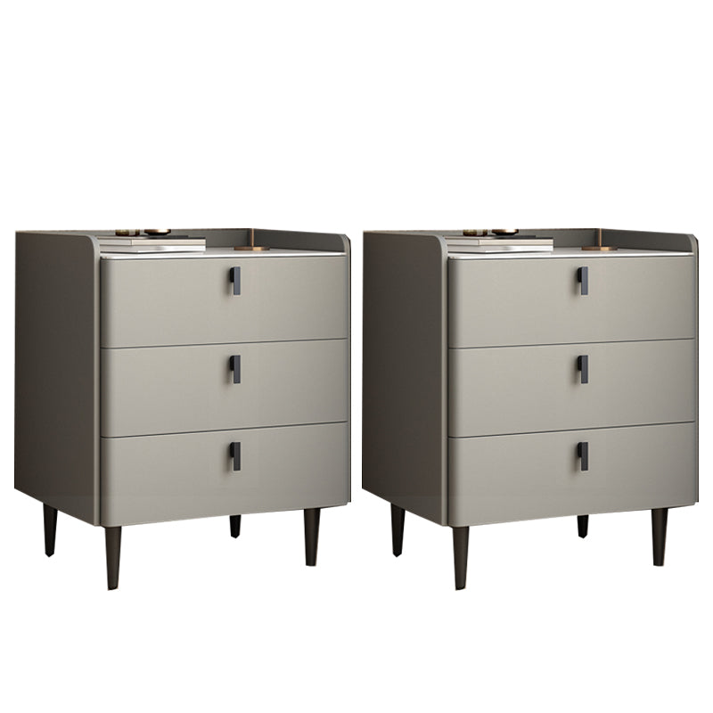 Moderno de almacenamiento de la mesa de la noche de piedra Noche de almacenamiento con piernas