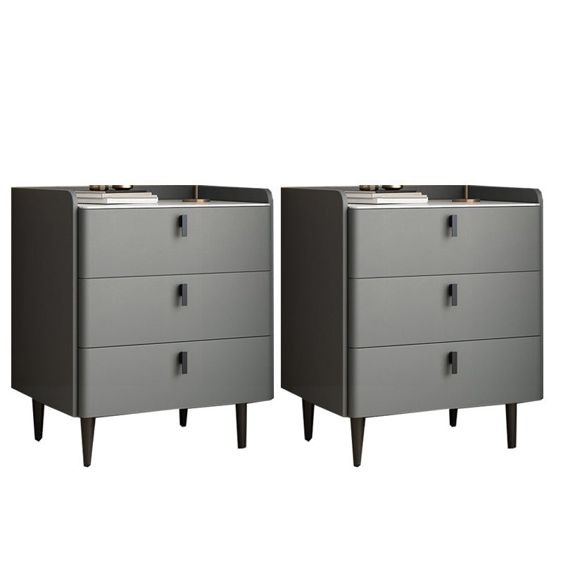 Moderno de almacenamiento de la mesa de la noche de piedra Noche de almacenamiento con piernas