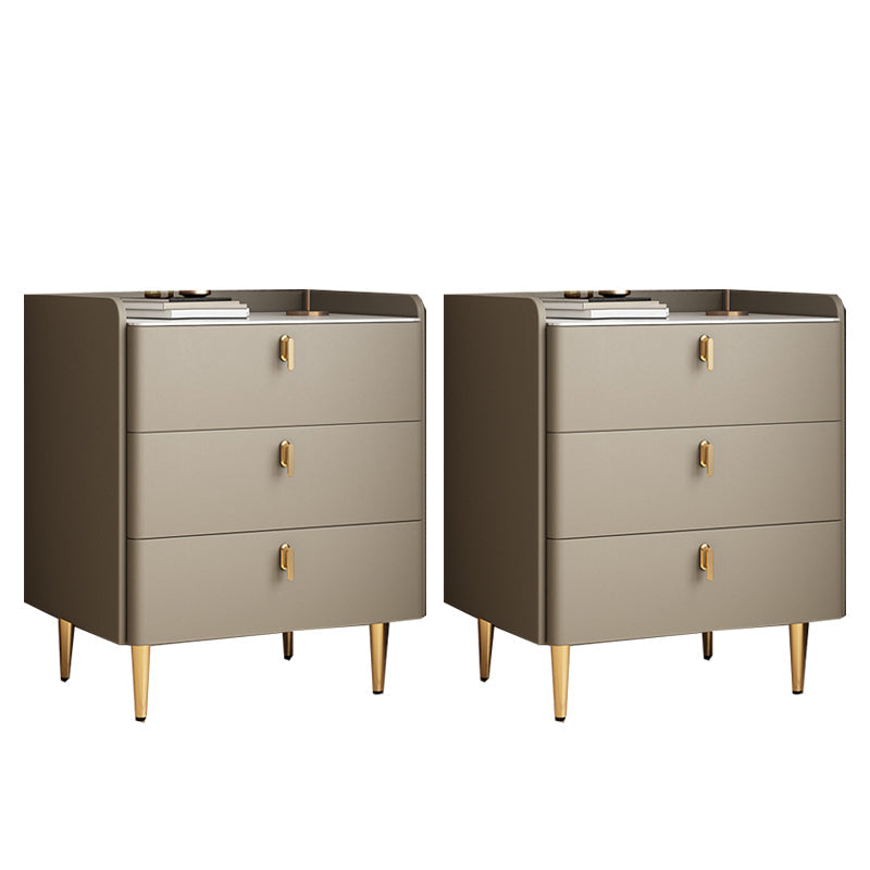 Moderno de almacenamiento de la mesa de la noche de piedra Noche de almacenamiento con piernas