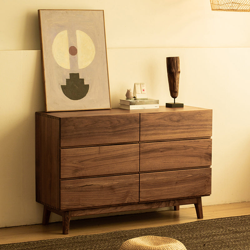 Traditional Horizontal Double Dresser Wood Storage Dresser for Bedroom 63"L x 17"W x 31"H Clearhalo 'Bedroom Furniture' 'Dressers & Chests' 'dressers_chests' 'furn' 'furn_dressers_chests' 'Furniture' 7292989