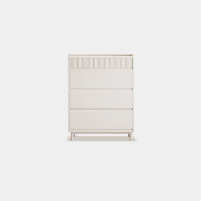 Tocador contemporáneo tocador de cofre de almacenamiento blanco con cajones