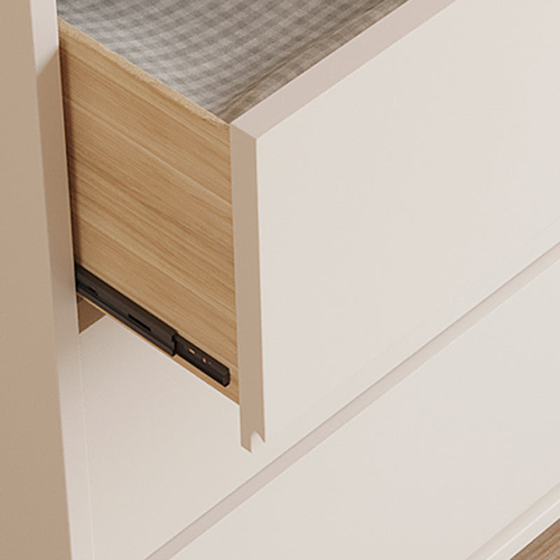 Tocador contemporáneo tocador de cofre de almacenamiento blanco con cajones