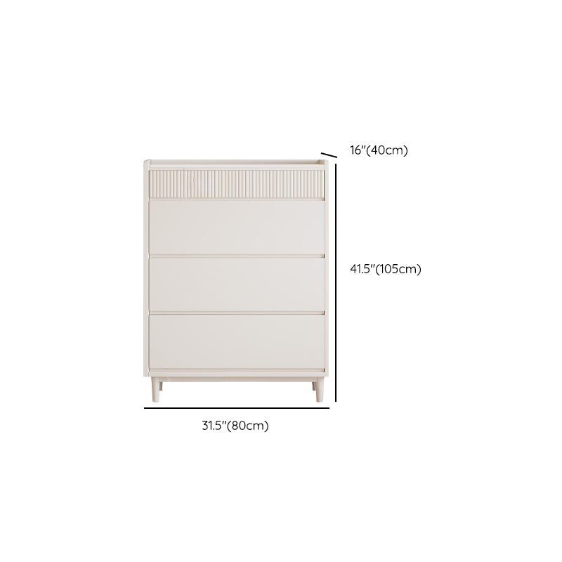 Tocador contemporáneo tocador de cofre de almacenamiento blanco con cajones
