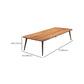 Rectangular Shaped Conference Table 4 Legs Task Desk in Brown