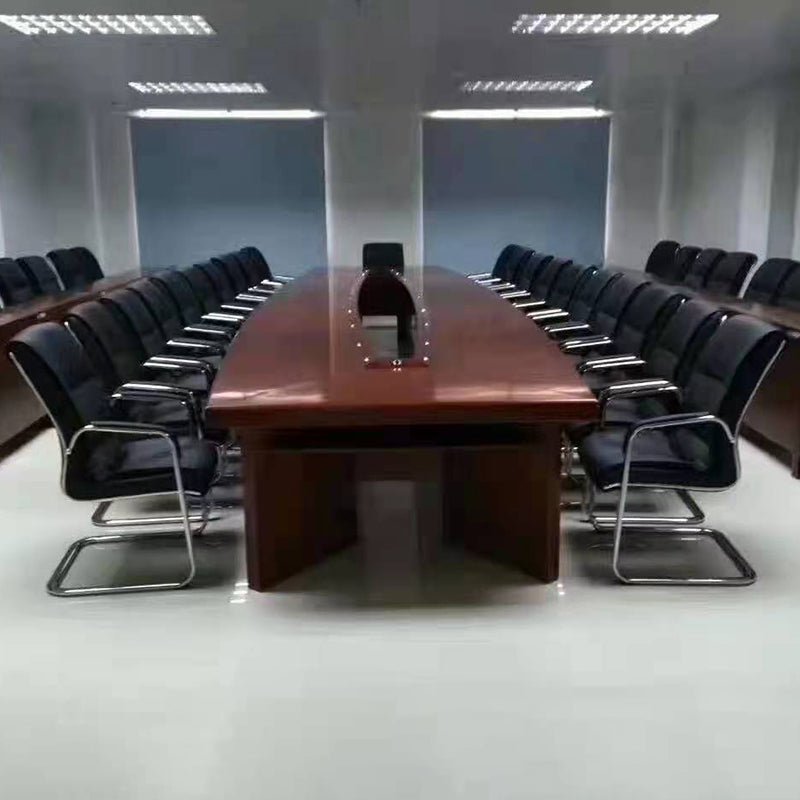 Silla de oficina moderna brazos fijos de cuero asiento ajustable altura silla de escritorio