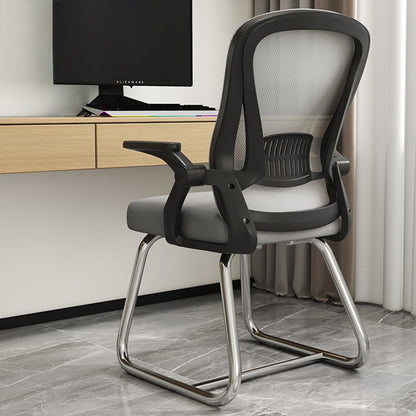 Chaise de bureau moderne chaise en maille à bras fixes avec dos respirant