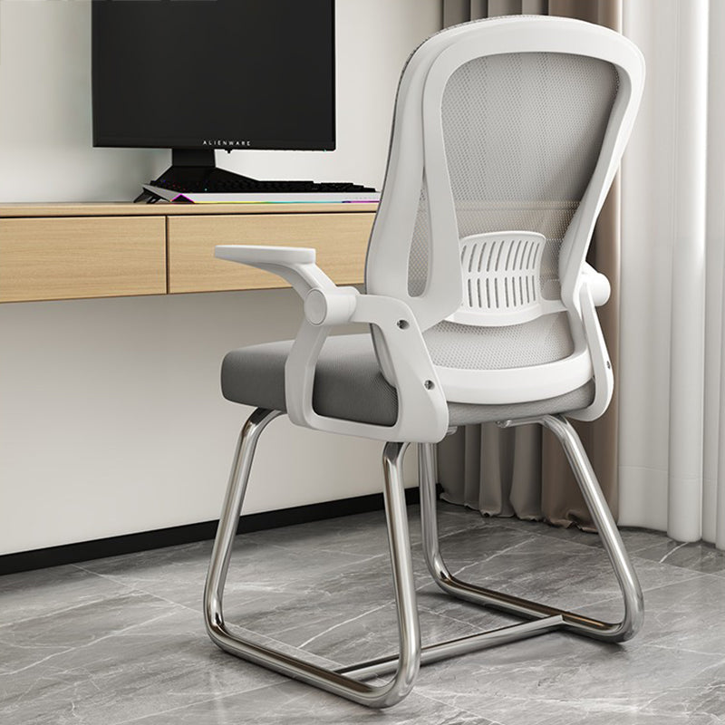 Chaise de bureau moderne chaise en maille à bras fixes avec dos respirant