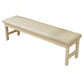 Contemporary Cushioned Seating Bench Rectangle Wooden Entryway and Bedroom Bench