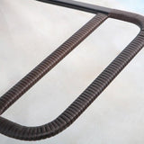 リビングルームと寝室のためのナチュラルラタンロッキングチェアバルコニーロッキングチェア