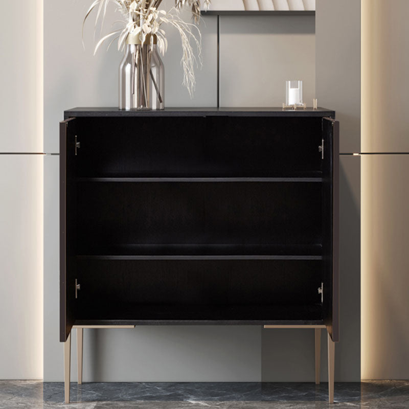 Glam Style Buffet Stand Engineered Wood Sideboard Buffet , 13.8" X 35.4" H Clearhalo 'buffet_sideboard' 'Buffets & Sideboards' 'furn' 'furn_buffet_sideboard' 'Furniture' 'Kitchen & Dining Furniture' 7293493