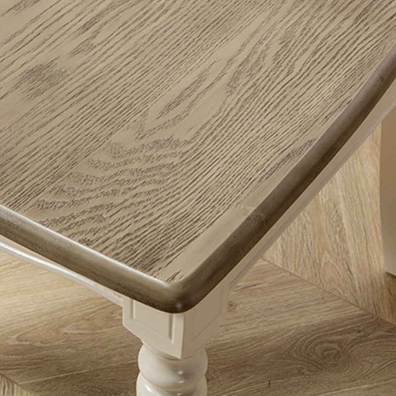 Rechthoekige eettafel massief hout 4 poten eettafel voor eetkamer