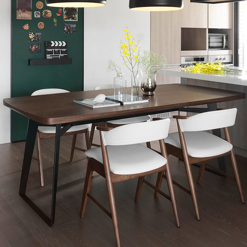 Rectangle Modern Dining Table Solid Wood Dining Table for Dining Room