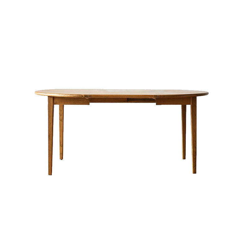 Extendable Dining Table Solid Wood Dining Table for Dining Room Walnut 35.4"L x 35.4"W x 29.5"H Without Chairs Clearhalo 'Dining Tables & Seating' 'Dining Tables' 'dining_table' 'furn' 'furn_dining_table' 'Furniture' 'Kitchen & Dining Furniture' 7293723