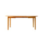 Extendable Dining Table Solid Wood Dining Table for Dining Room Natural 43.3"L x 43.3"W x 29.5"H Without Chairs Clearhalo 'Dining Tables & Seating' 'Dining Tables' 'dining_table' 'furn' 'furn_dining_table' 'Furniture' 'Kitchen & Dining Furniture' 7293728