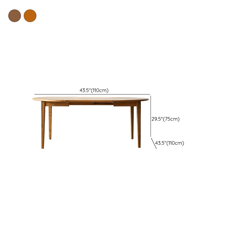 Extendable Dining Table Solid Wood Dining Table for Dining Room Clearhalo 'Dining Tables & Seating' 'Dining Tables' 'dining_table' 'furn' 'furn_dining_table' 'Furniture' 'Kitchen & Dining Furniture' 7293737