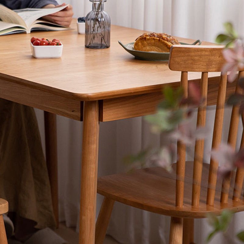 Modern Extendable Dining Table Solid Wood Dining Table for Dining Room Clearhalo 'Dining Tables & Seating' 'Dining Tables' 'dining_table' 'furn' 'furn_dining_table' 'Furniture' 'Kitchen & Dining Furniture' 7293748