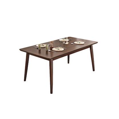 Brown Rectangle Dining Table Solid Wood Dining Table for Dining Room Without Chairs Clearhalo 'Dining Tables & Seating' 'Dining Tables' 'dining_table' 'furn' 'furn_dining_table' 'Furniture' 'Kitchen & Dining Furniture' 7293756