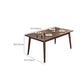 Brown Rectangle Dining Table Solid Wood Dining Table for Dining Room Clearhalo 'Dining Tables & Seating' 'Dining Tables' 'dining_table' 'furn' 'furn_dining_table' 'Furniture' 'Kitchen & Dining Furniture' 7293764