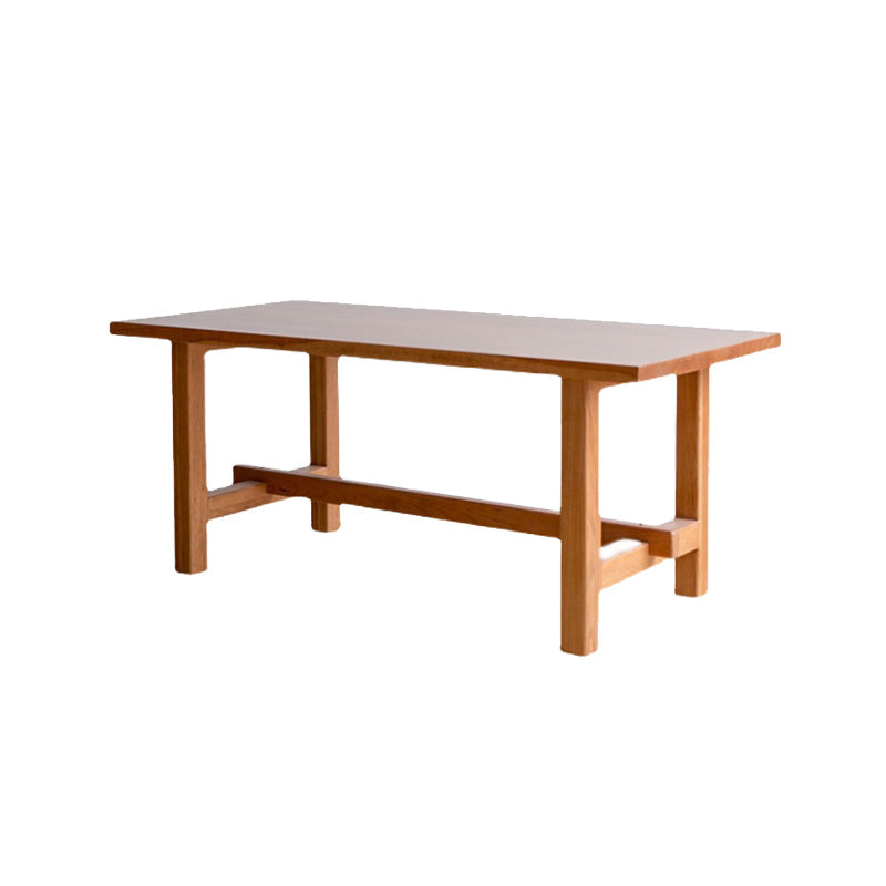Mesa de comedor moderna con caballete, mesa de comedor de madera maciza para comedor