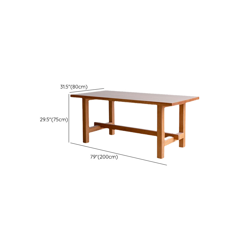 Mesa de comedor moderna con caballete, mesa de comedor de madera maciza para comedor