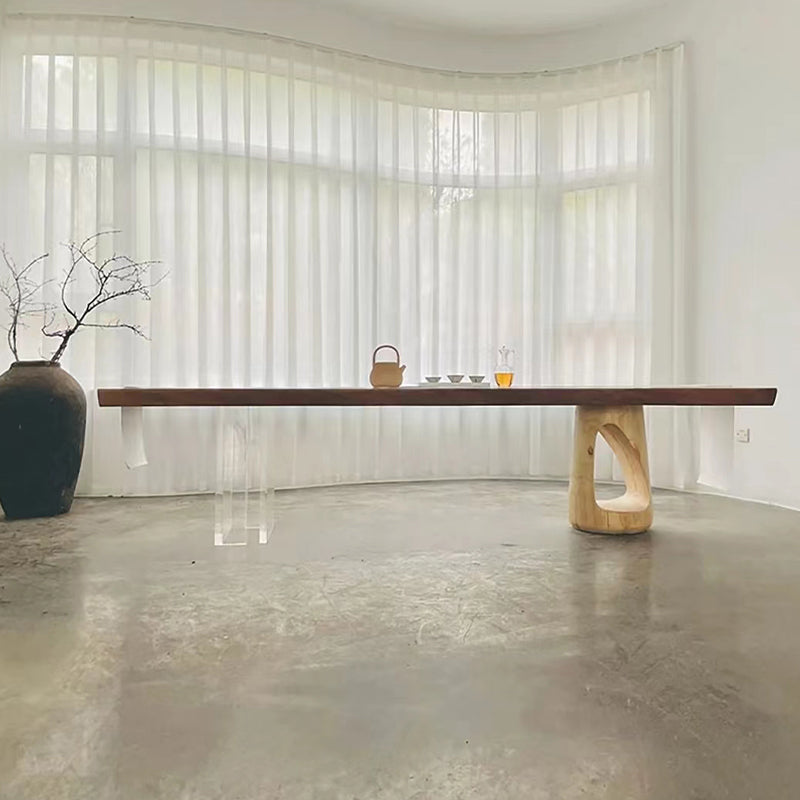 Modern Rectangle Dining Table Solid Wood Dining Table for Dining Room Clearhalo 'Dining Tables & Seating' 'Dining Tables' 'dining_table' 'furn' 'furn_dining_table' 'Furniture' 'Kitchen & Dining Furniture' 7293788