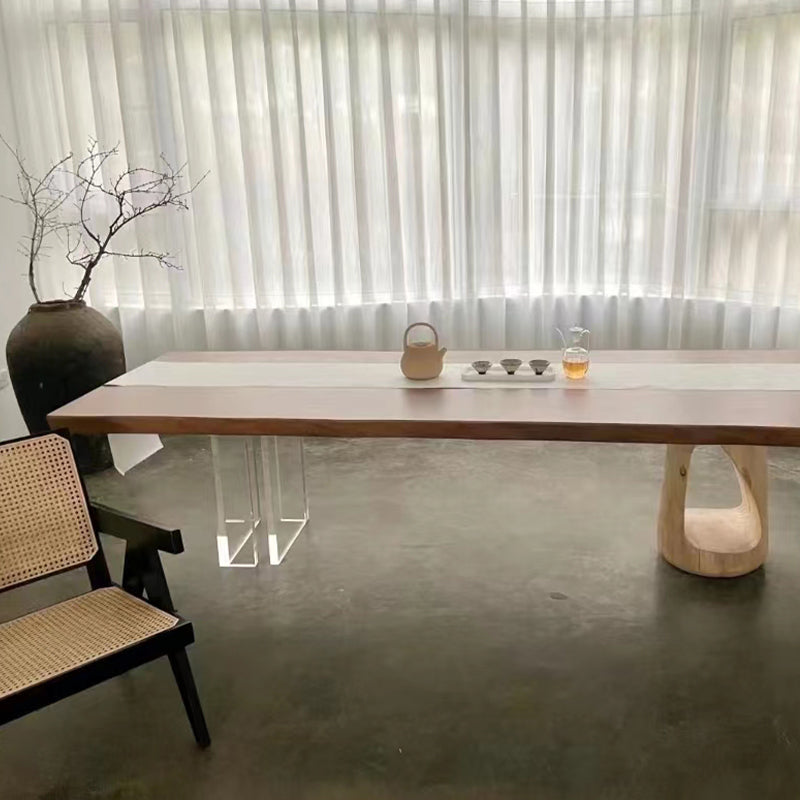 Modern Rectangle Dining Table Solid Wood Dining Table for Dining Room Clearhalo 'Dining Tables & Seating' 'Dining Tables' 'dining_table' 'furn' 'furn_dining_table' 'Furniture' 'Kitchen & Dining Furniture' 7293791