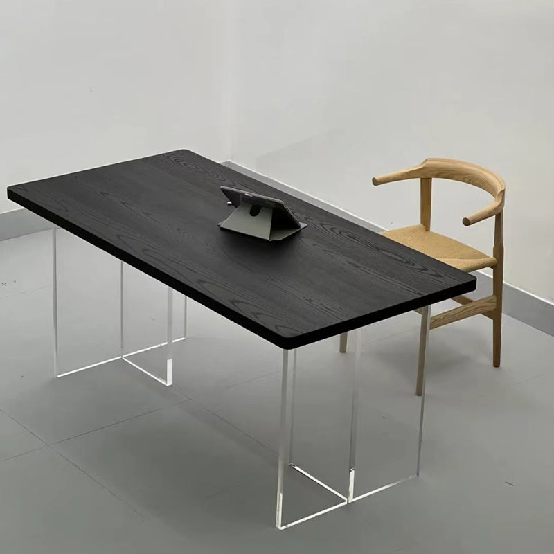 Modern Rectangle Dining Table Solid Wood Dining Table for Dining Room Clearhalo 'Dining Tables & Seating' 'Dining Tables' 'dining_table' 'furn' 'furn_dining_table' 'Furniture' 'Kitchen & Dining Furniture' 7293793