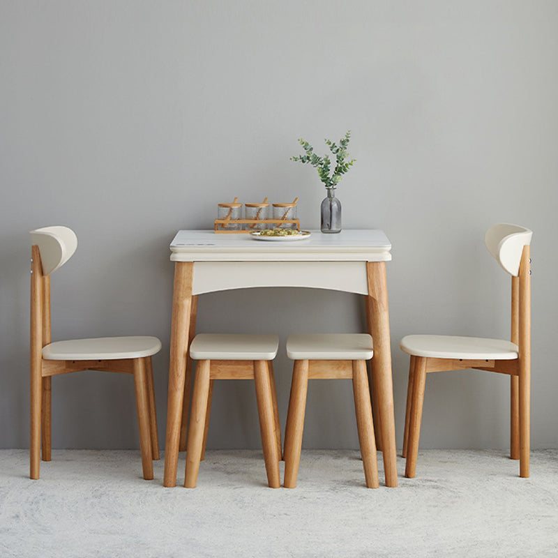 Modern Extendable Dining Table Sintered Stone Dining Table for Dining Room Clearhalo 'Dining Tables & Seating' 'Dining Tables' 'dining_table' 'furn' 'furn_dining_table' 'Furniture' 'Kitchen & Dining Furniture' 7293806