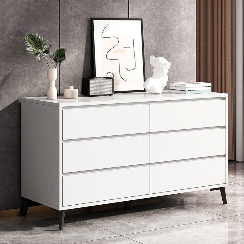 Contemporary Manufactured Wood Accent Chest Standard Straight Legs Accent Chest 46"L x 16"W x 30"H White Clearhalo 'Cabinets & Chests' 'cabinets_chests' 'furn' 'furn_cabinets_chests' 'Furniture' 'Living Room Furniture' 7293854