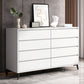 Contemporary Manufactured Wood Accent Chest Standard Straight Legs Accent Chest 54.3"L x 15.7"W x 37.4"H White Clearhalo 'Cabinets & Chests' 'cabinets_chests' 'furn' 'furn_cabinets_chests' 'Furniture' 'Living Room Furniture' 7293860