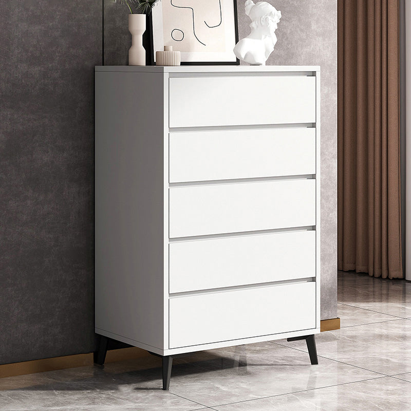 Contemporary Manufactured Wood Accent Chest Standard Straight Legs Accent Chest 24"L x 16"W x 45"H White Clearhalo 'Cabinets & Chests' 'cabinets_chests' 'furn' 'furn_cabinets_chests' 'Furniture' 'Living Room Furniture' 7293867