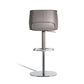 Faux Leather Bar Stools Adjustable Height Swivel Dining Stools with Footrest