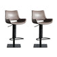 Armless Bar Stools Adjustable Height Dining Stools with Metal Base