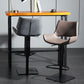 Armless Bar Stools Adjustable Height Dining Stools with Metal Base
