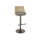Armless Bar Stools Adjustable Height Dining Stools with Metal Base