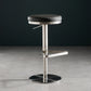 Armless Bar Stools Adjustable Height Dining Stools with Metal Base