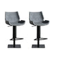 Armless Bar Stools Adjustable Height Dining Stools with Metal Base