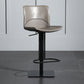 Armless Bar Stools Adjustable Height Dining Stools with Metal Base