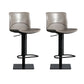 Armless Bar Stools Adjustable Height Dining Stools with Metal Base
