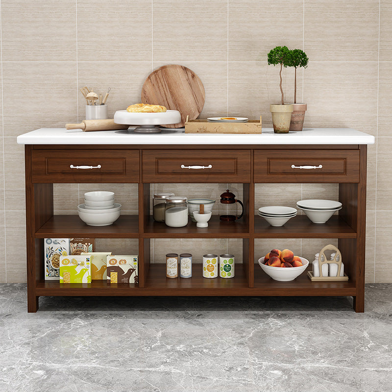 Modern Simple Home Dining Kitchen Island Tafel rechthoekige voorbereidingstafel