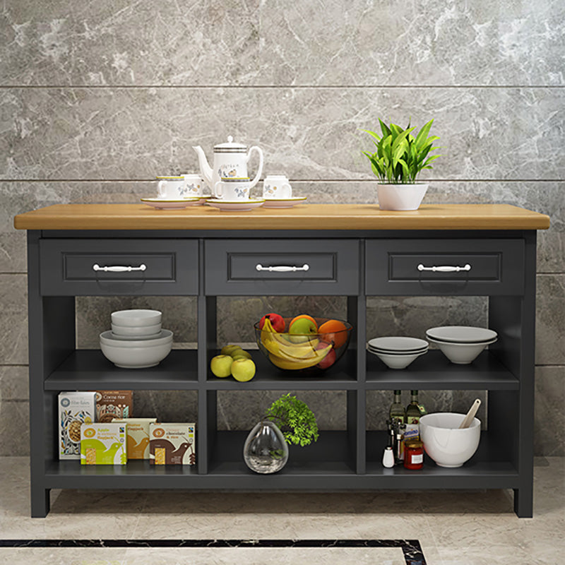 Modern Simple Home Dining Kitchen Island Tafel rechthoekige voorbereidingstafel