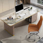 Modern Rectangular Shape Office Desk Stone Task Desk with 3 Drawers for Office