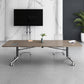 Desk da ufficio in stile moderno a forma rettangolare con 2 gambe per ufficio