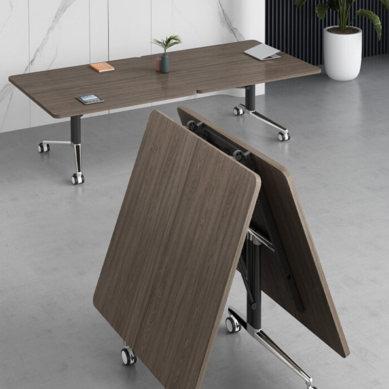 Desk da ufficio in stile moderno a forma rettangolare con 2 gambe per ufficio