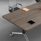 Desk da ufficio in stile moderno a forma rettangolare con 2 gambe per ufficio