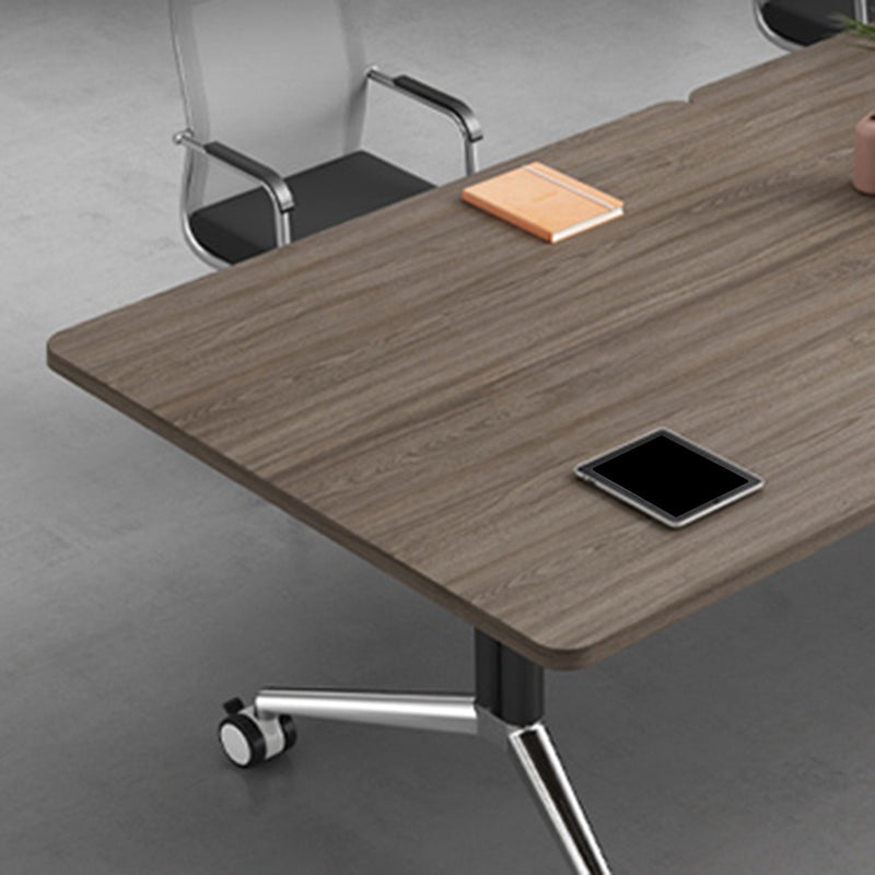 Desk da ufficio in stile moderno a forma rettangolare con 2 gambe per ufficio