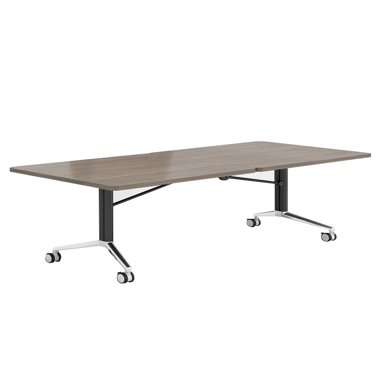 Desk da ufficio in stile moderno a forma rettangolare con 2 gambe per ufficio
